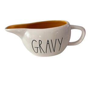 Rae Dunn Artisan Collection By Magenta Gravy Boat Handle Dinner Holidays Family